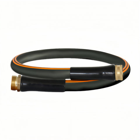 Atlantic heavy-duty garden hose with solid brass connectors for leak-free performance