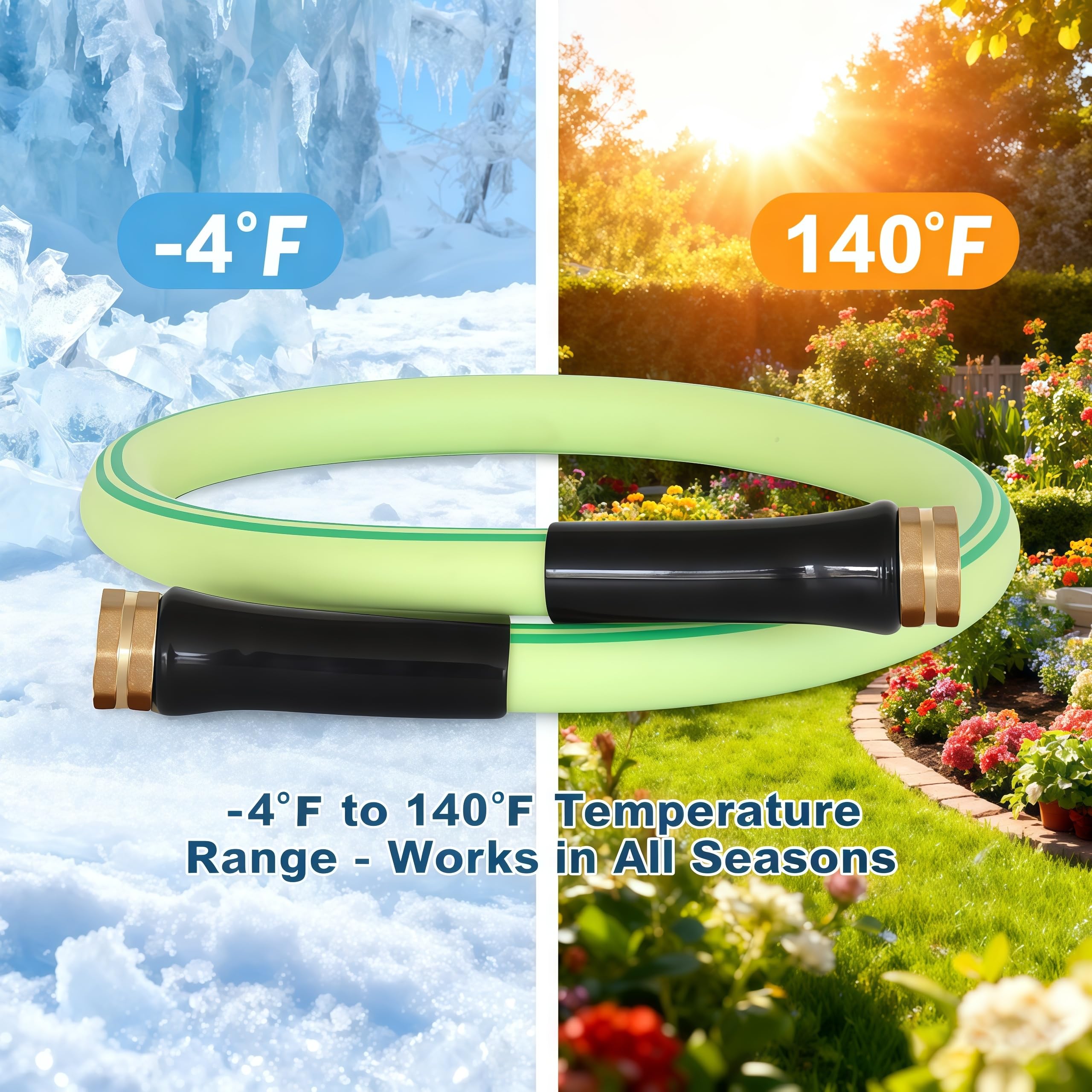 Atlantic solid brass connectors ensure secure, leak-free connections at taps and devices.