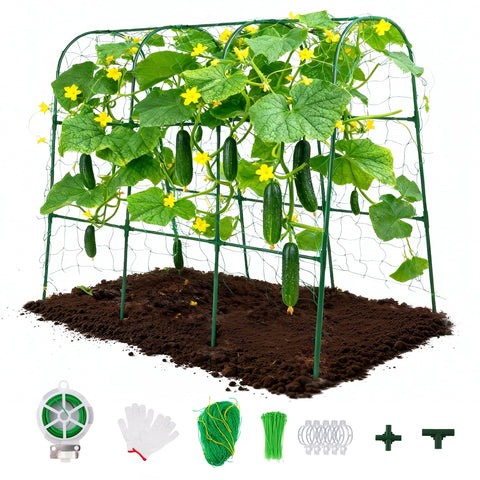 ATLIKE sturdy weatherproof trellis folds flat for easy storage.