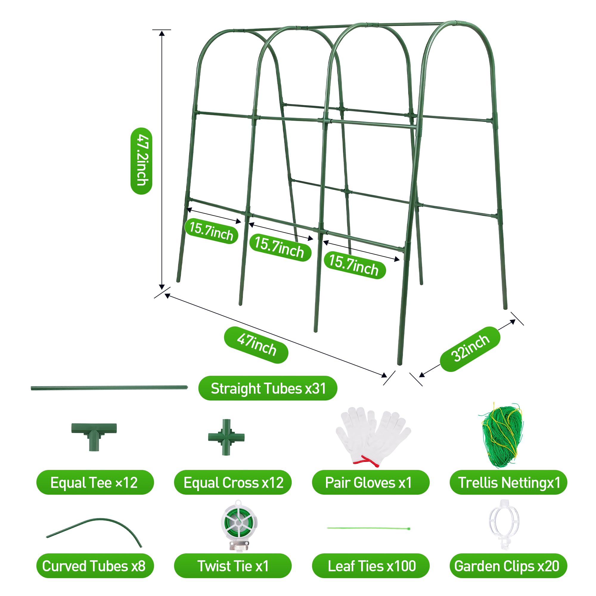 ATLIKE tool-free assembly saves time during garden setup.