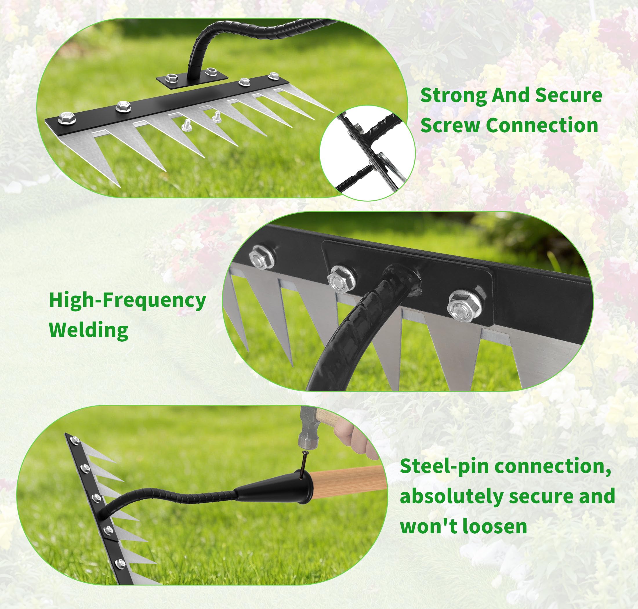 ATLRGISL wooden handle with 56-inch reach supports ergonomic, standing use.