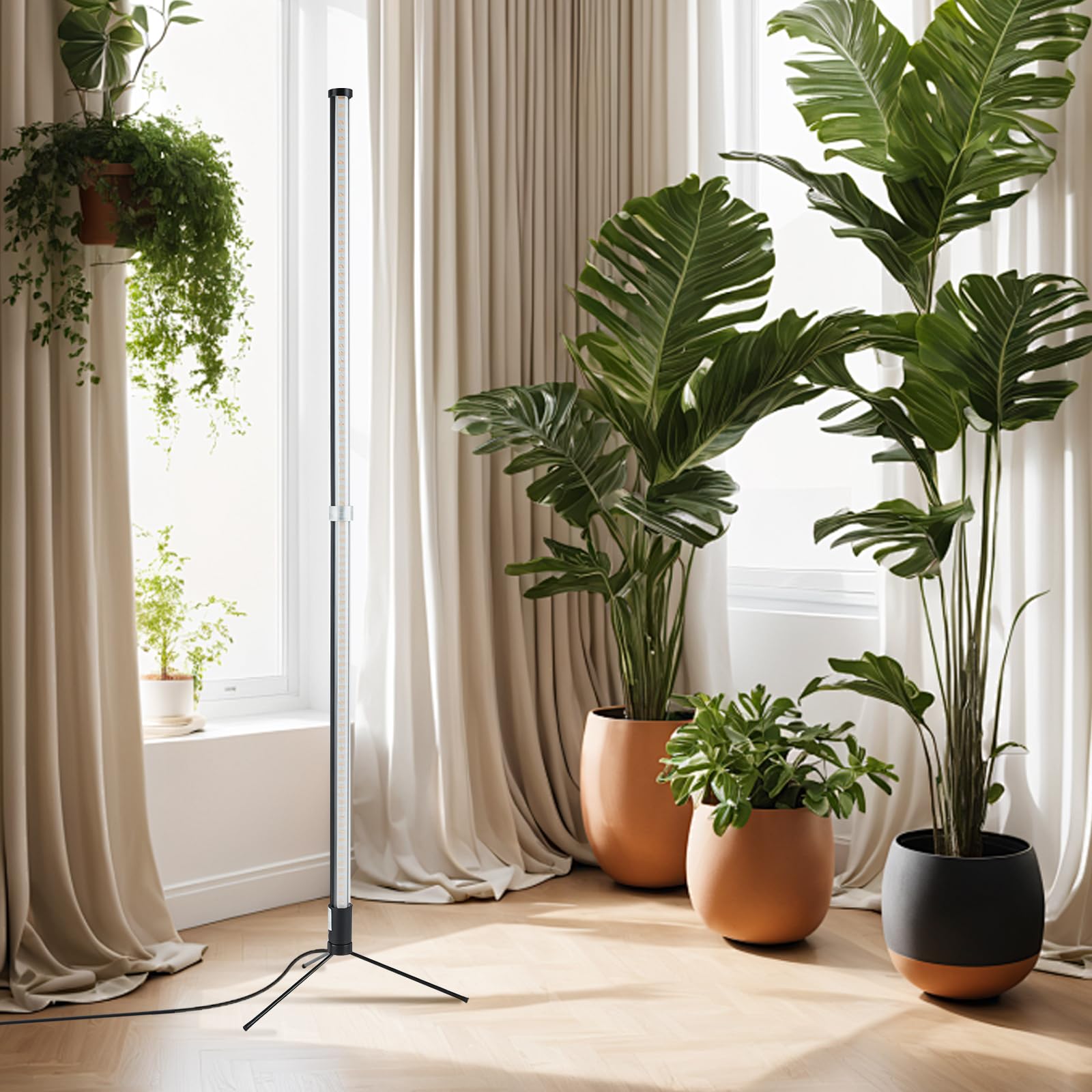 Atmel indoor garden in an office setting using the grow light