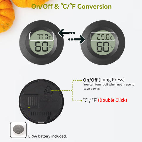 Atogou mini hygrometer in car dashboard for on-the-go monitoring