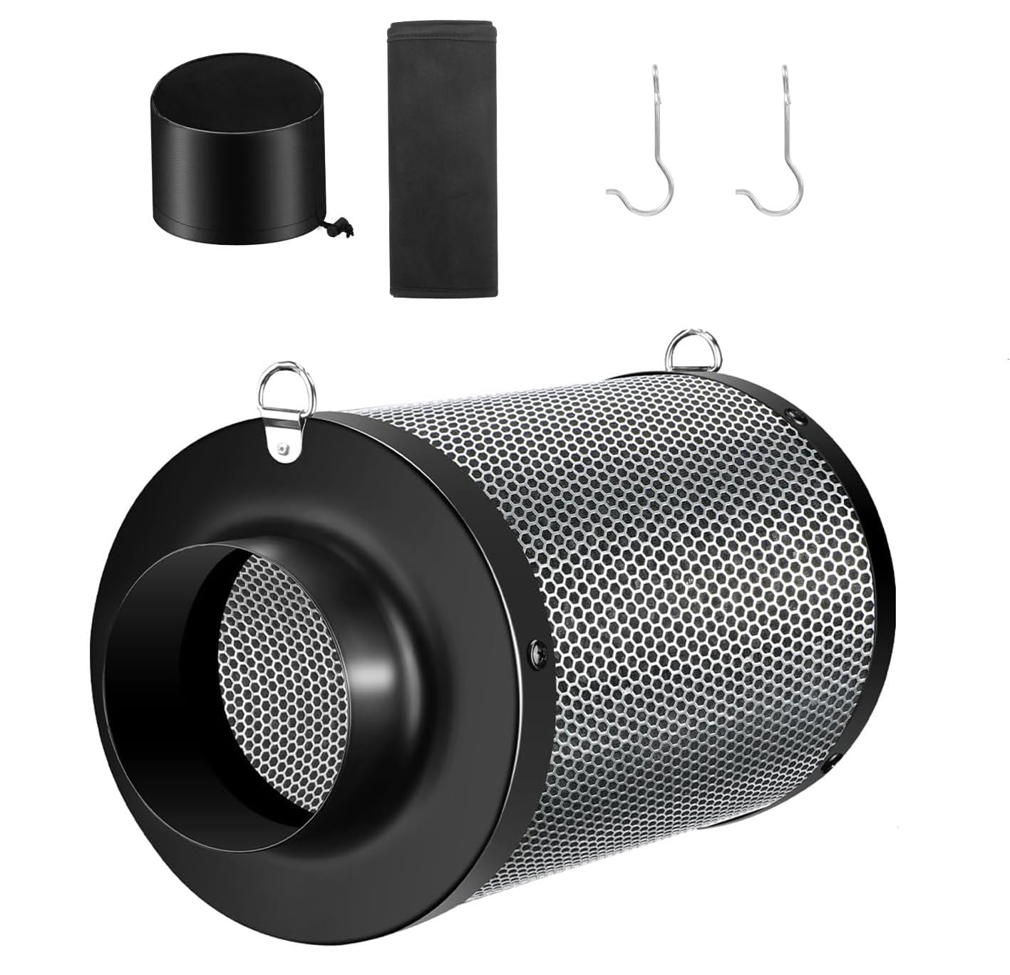 ATOUR 4-inch air carbon filter with Australian virgin charcoal for odor reduction in grow tents