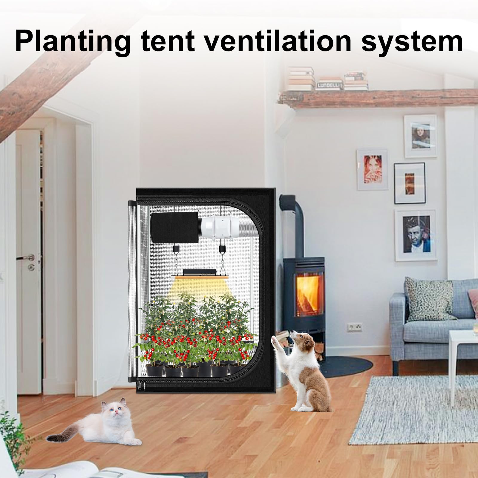 ATOUR versatile odor filter for grow tents, kitchens, bathrooms, and storage spaces