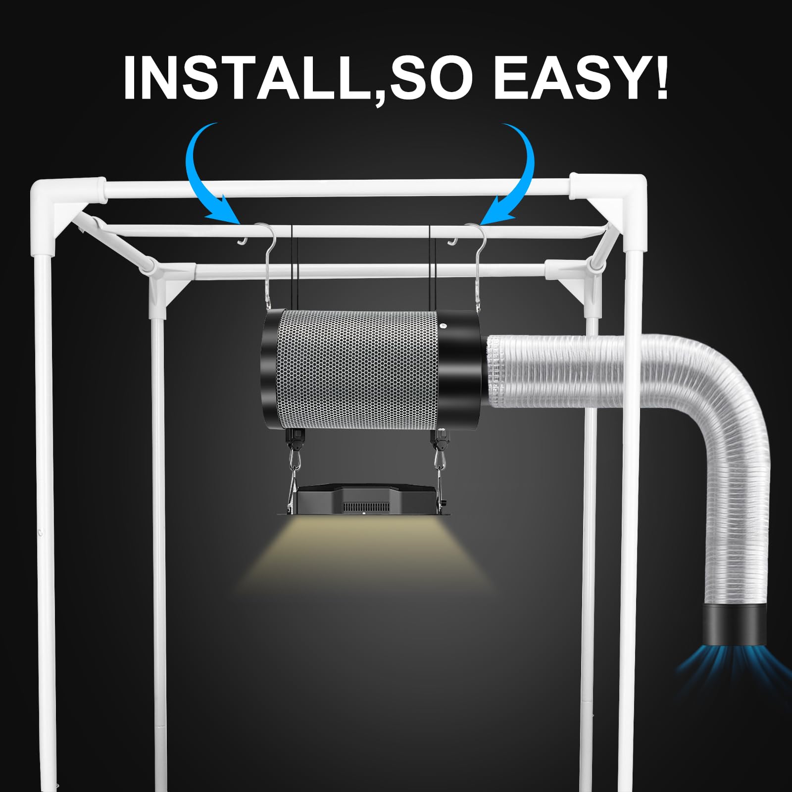 Atour vent cover and ducting assembly for neat setup