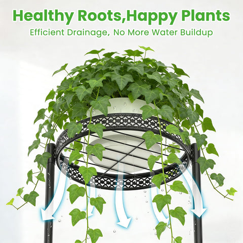 Atpddpey 60 lb tray capacity closeup proves strong plant support.