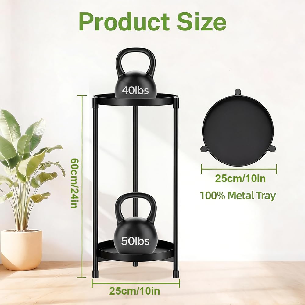 Atpddpey heavy-duty stand supports various planters with durable metal construction