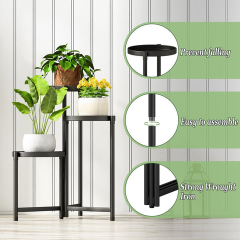Atpddpey patio-balcony garden stand highlights versatile outdoor plant display.
