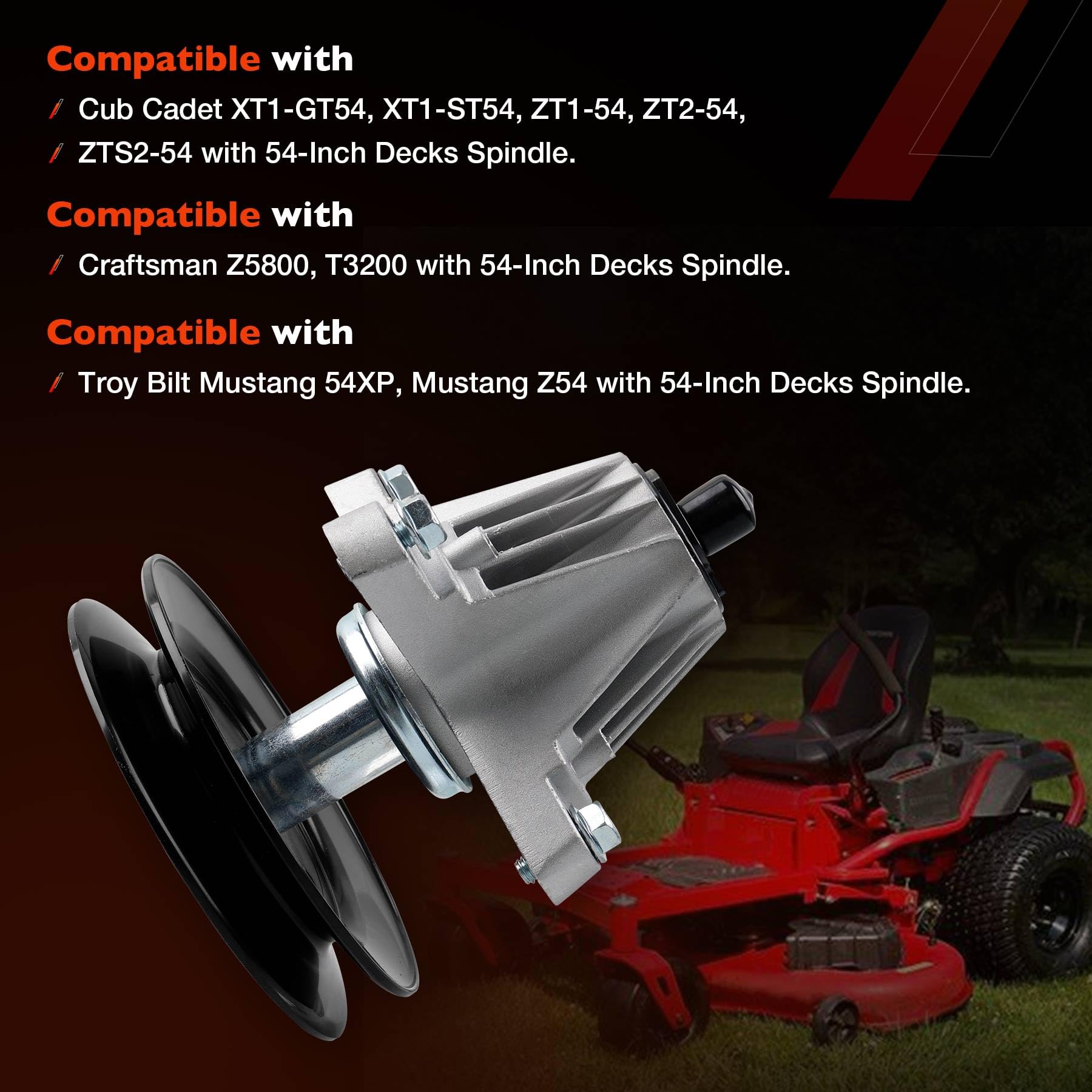 ATRACYPART Craftsman T3200 spindle ensures stable blade rotation during mowing