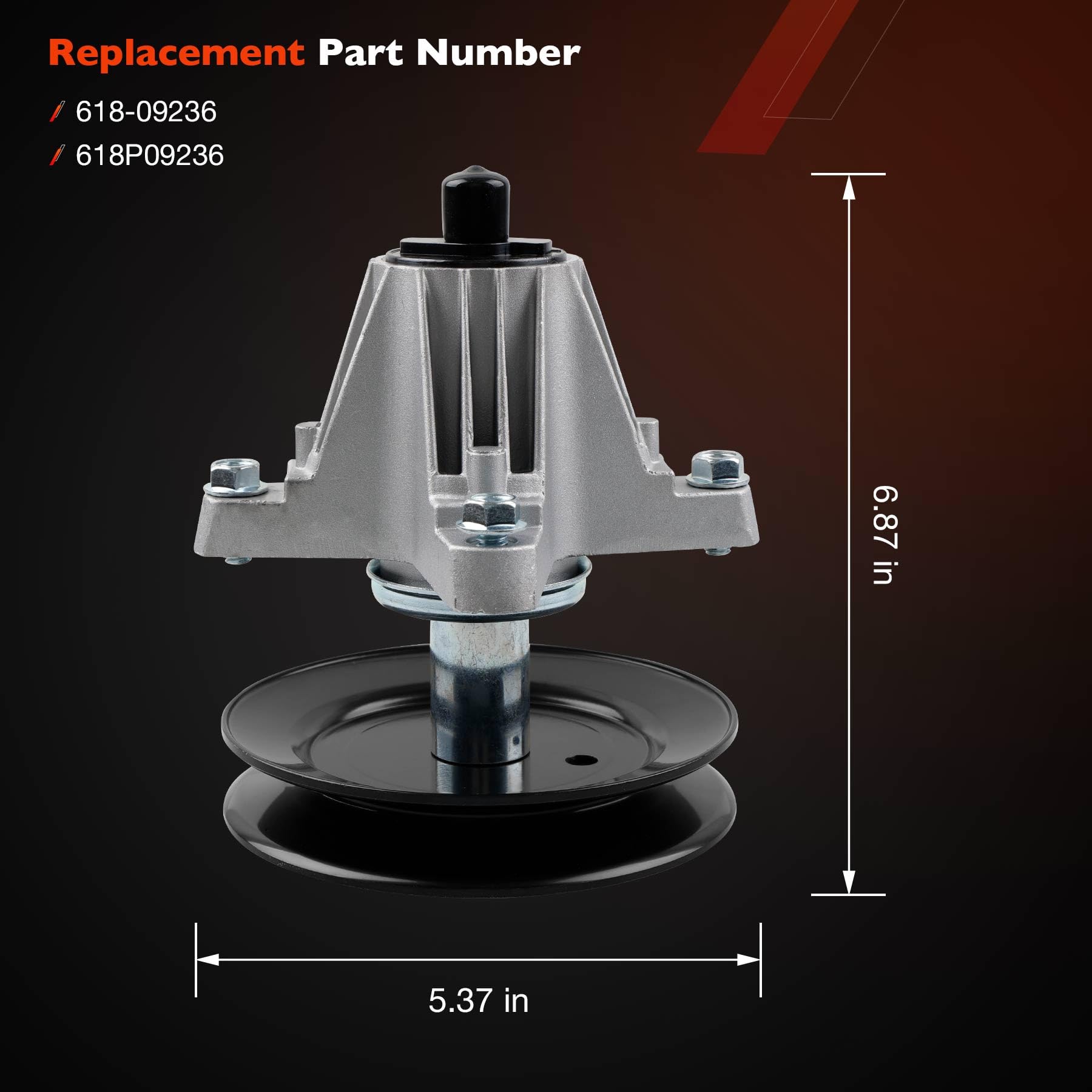 ATRACYPART Cub Cadet XT1-ST54 spindle ready for quick replacement and reliable cuts