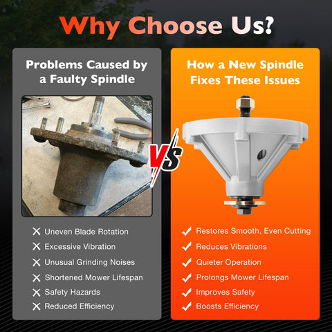 ATRACYPART Exmark Radius E spindle 48-60 ensures smooth blade rotation during tall grass.