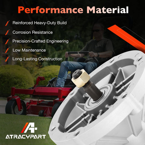 ATRACYPART Exmark Radius E spindle 52-60 delivers reliable high-speed performance for wide decks.