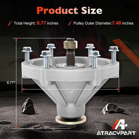 ATRACYPART Exmark Radius S spindle 60-60 supports durable mowing under tough conditions.