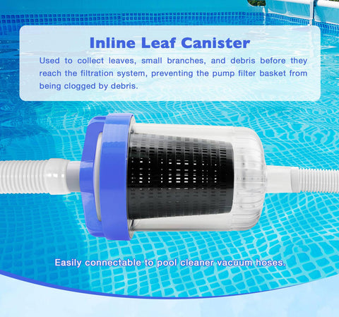  ATRACYPART inline leaf catcher blue top cover highlights quick access for maintenance