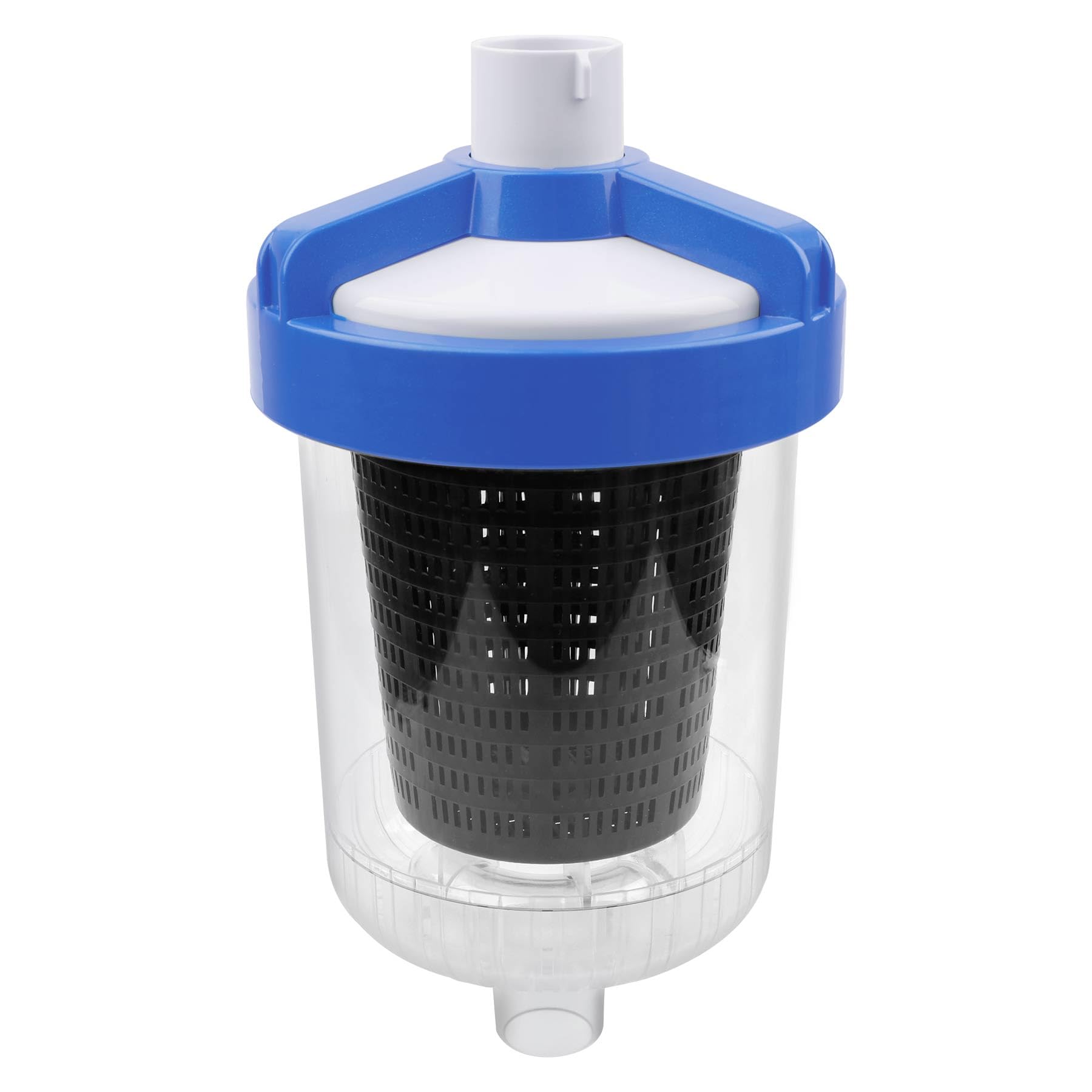 ATRACYPART inline leaf catcher canister top view shows efficient debris capture for clean pumps