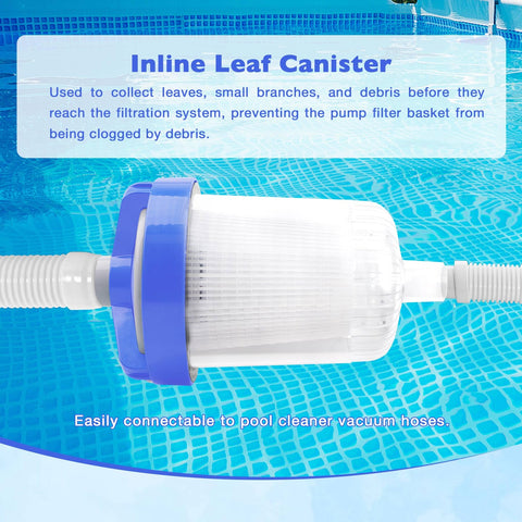 ATRACYPART inline leaf catcher inner basket reveals double-layer debris containment