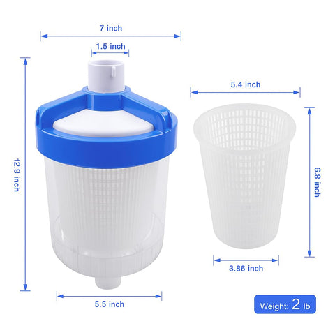 ATRACYPART inline leaf catcher package includes five skimmer socks for filtration