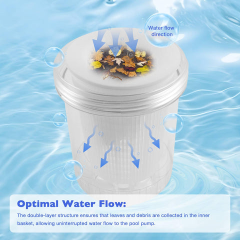 ATRACYPART inline leaf catcher quick maintenance with twist-off top access