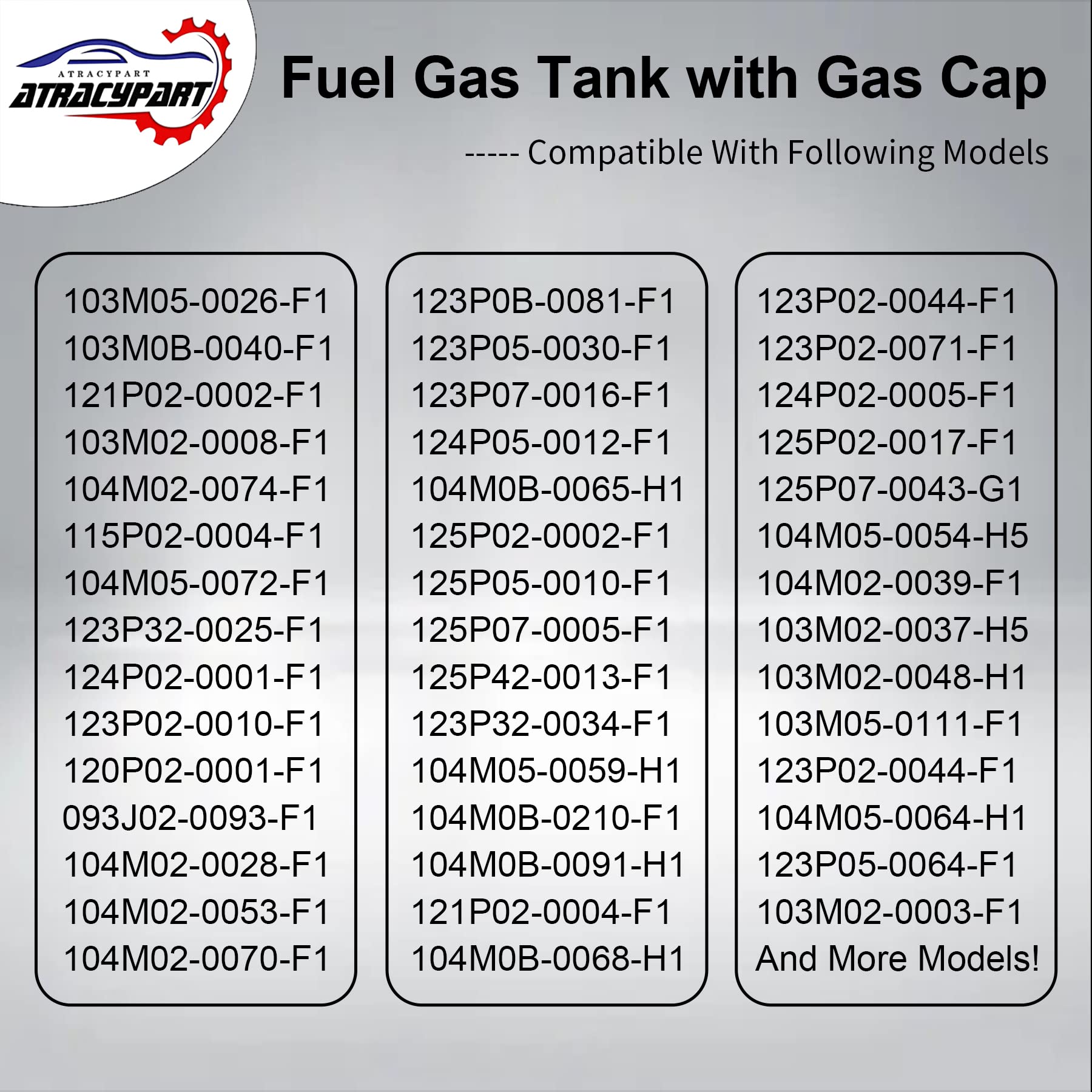 ATRACYPART replacement tank showing OE numbers 594112 and 84004115.