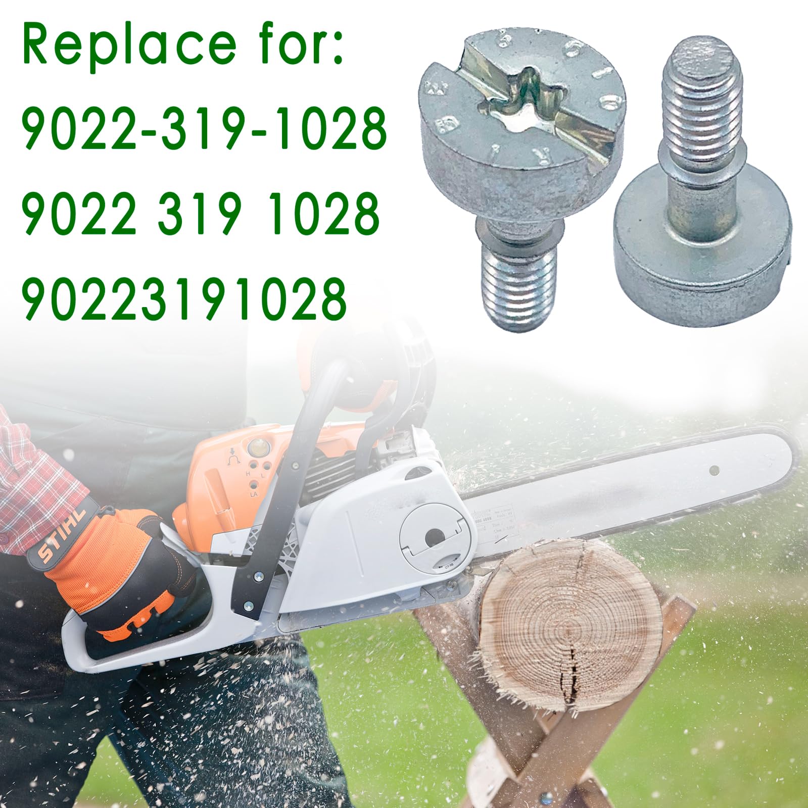 atsuch cover screw for Stihl MS251, front view, reliable replacement part