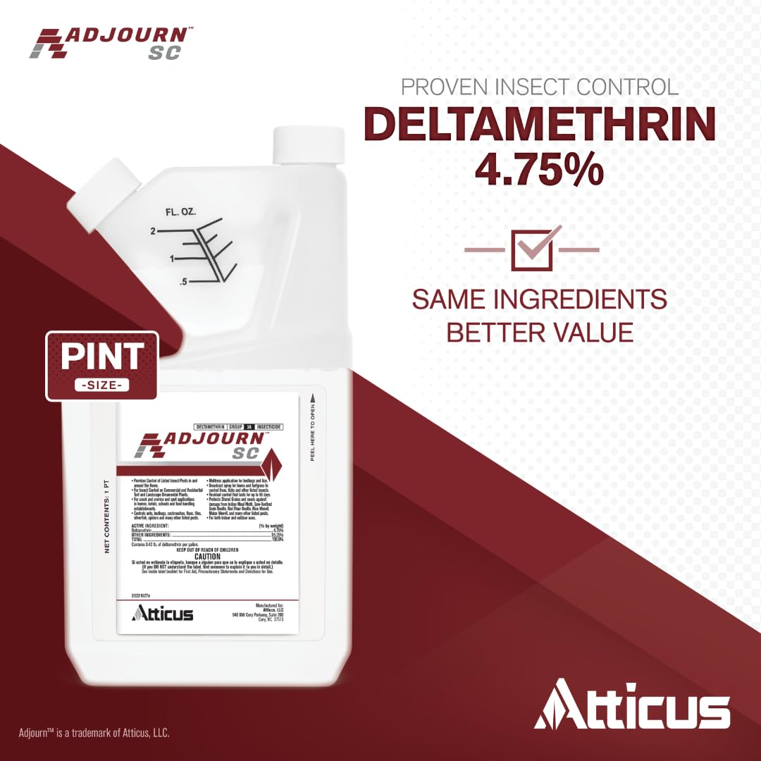Atticus Adjourn SC label shows usage directions for safe use.