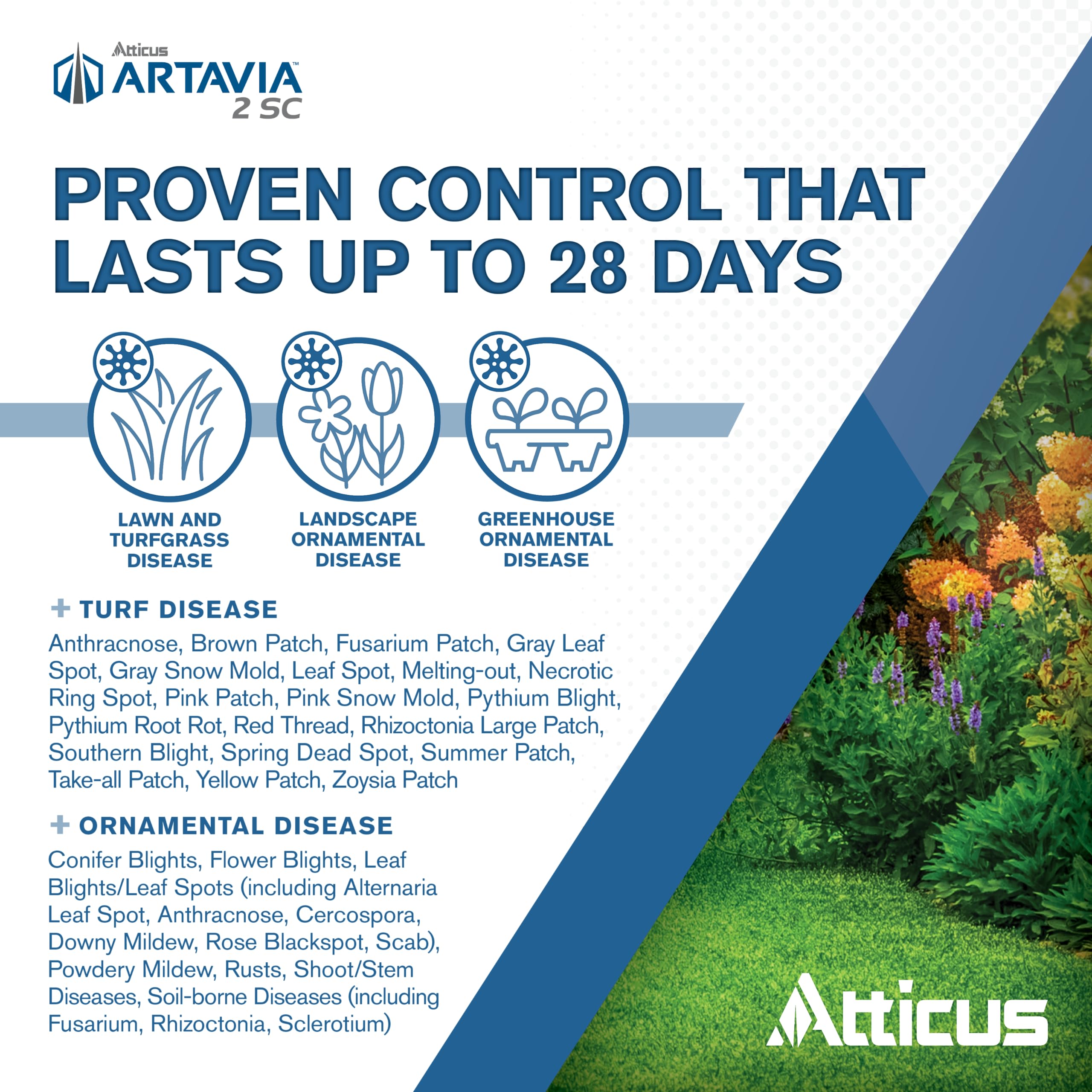 Atticus Artavia application spray enables even coverage for lawns.