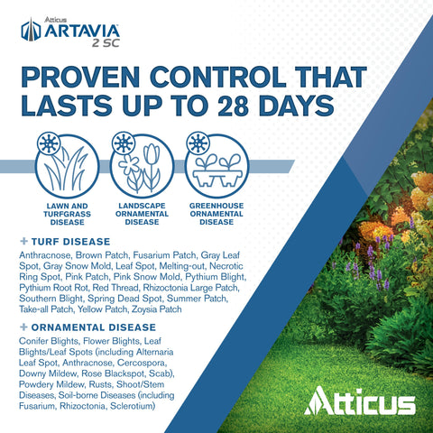 Atticus Artavia application spray enables even coverage for lawns.