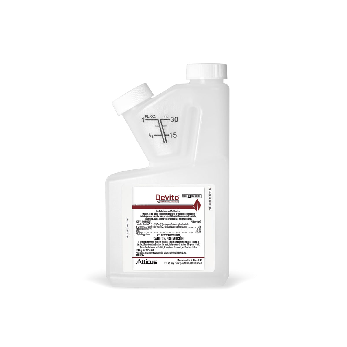 Atticus Devito CS bottle pour enables fast-acting indoor treatment for targeted pest control.