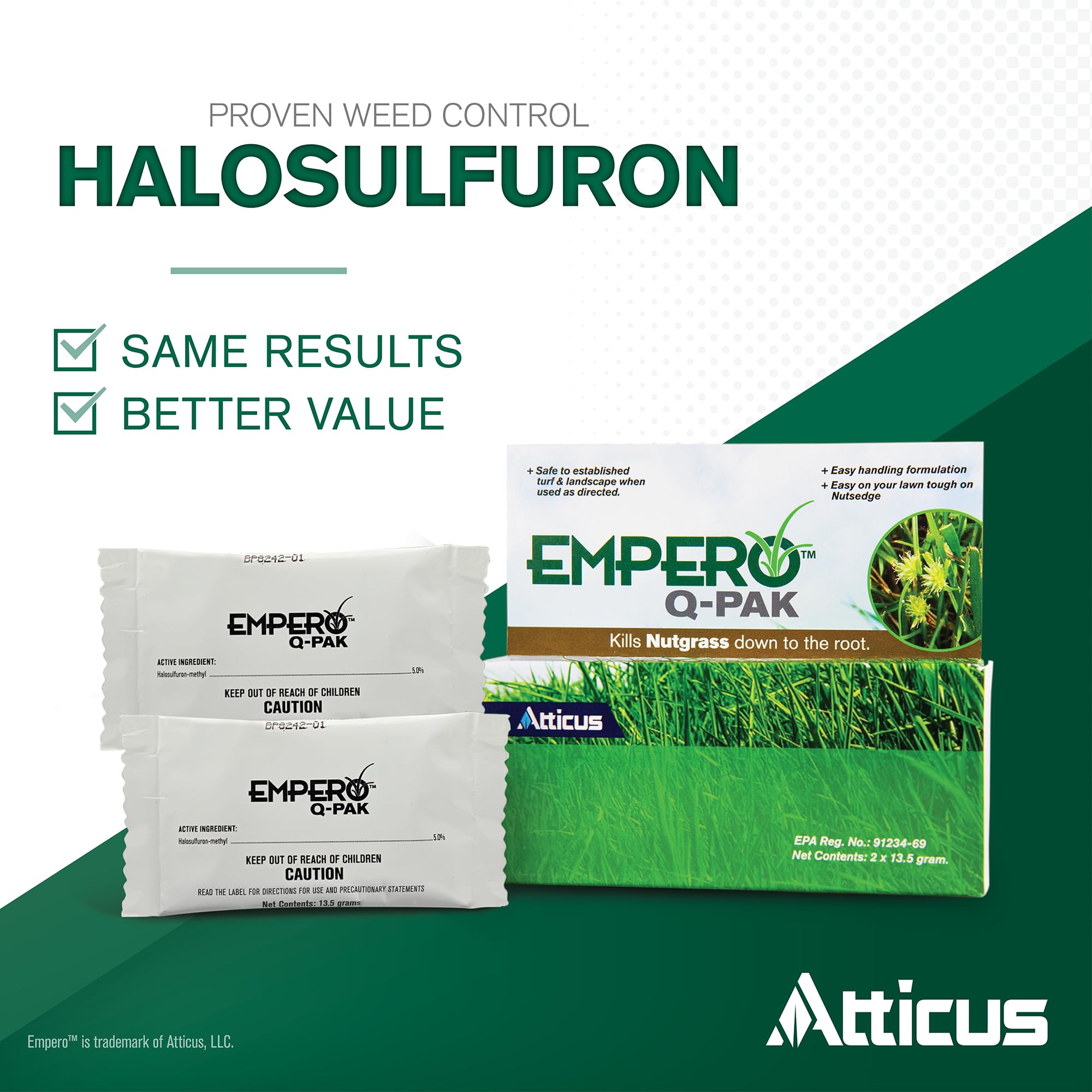 Atticus Empero pre-measured packet for quick mixing and use