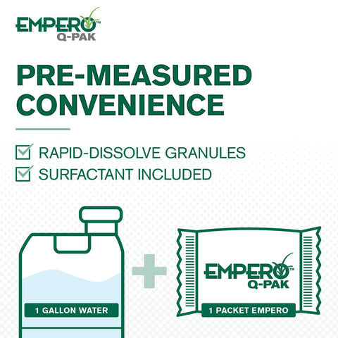 Atticus Empero Q-Pak applied to established warm-season turf.