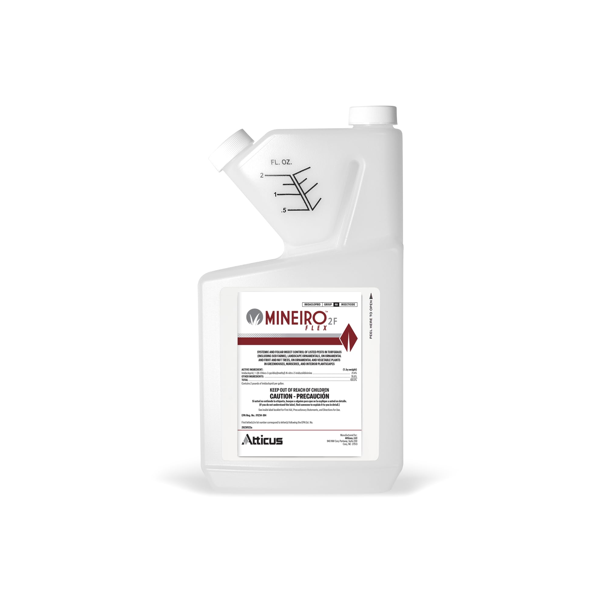 Atticus Mineiro 2F Flex bottle pour for easy lawn application and preventive protection