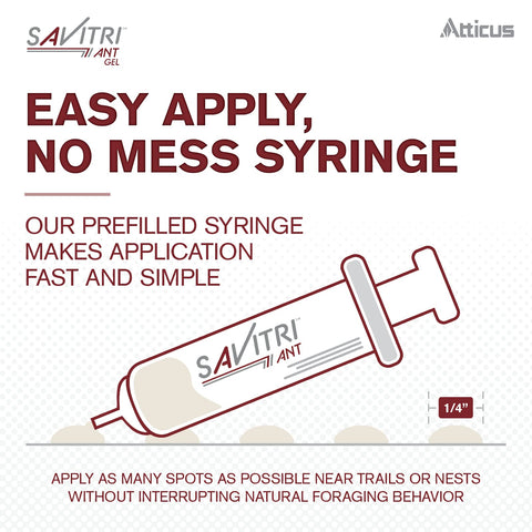 Atticus Savitri ant gel leaves no residue or odor after use