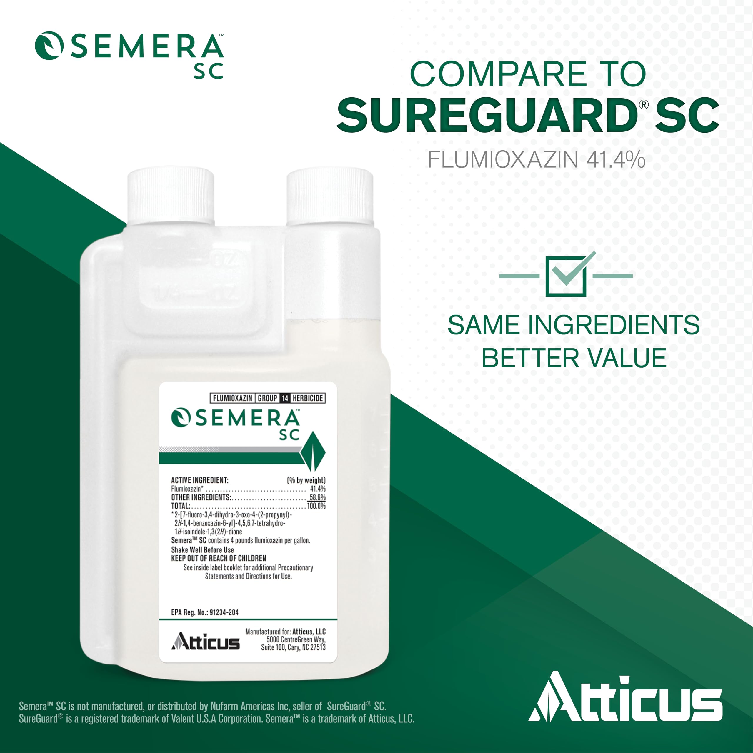 Atticus Semera SC label close up showing versatile use in landscapes
