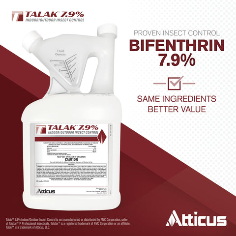 Atticus Talak 7.9% applied to lawns and landscapes for broad control.