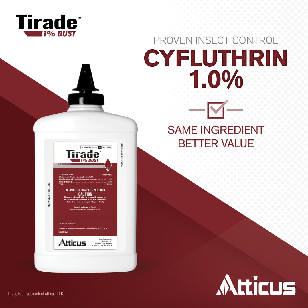 Atticus Tirade dust application showing easy-to-reach areas