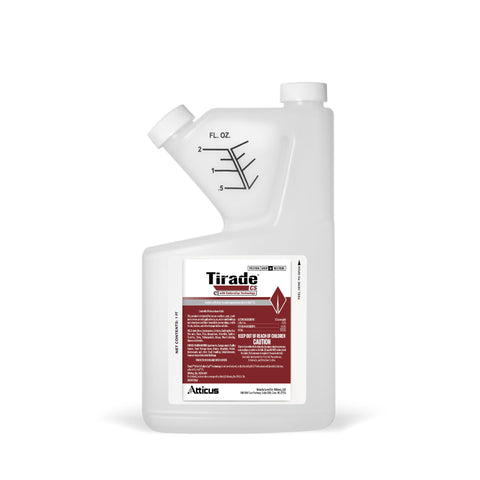 Atticus Tirade CS bottle pour shows time-release pest control for indoors and outdoors.