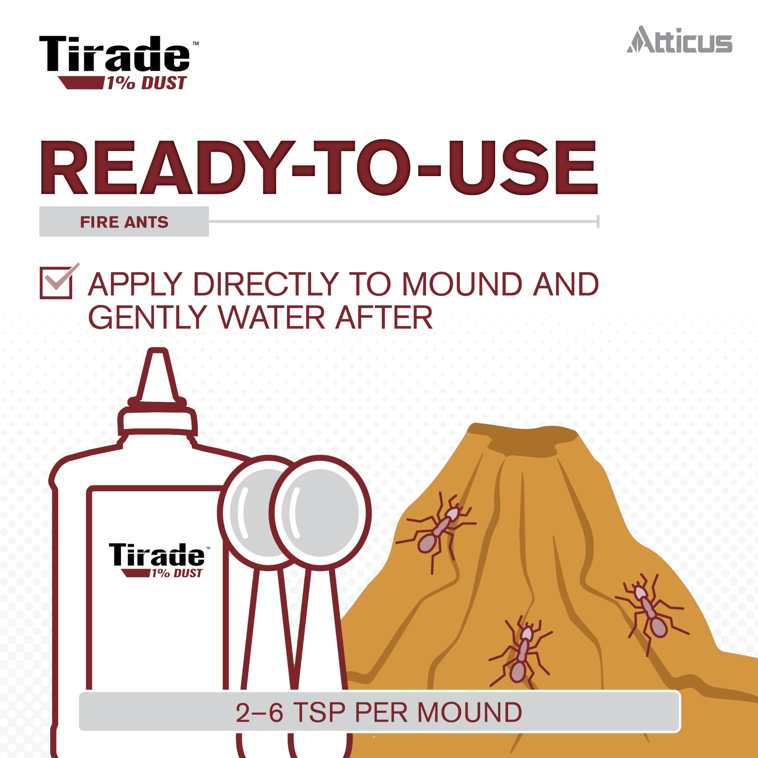 Atticus Tirade applied to upholstery for bed bug control
