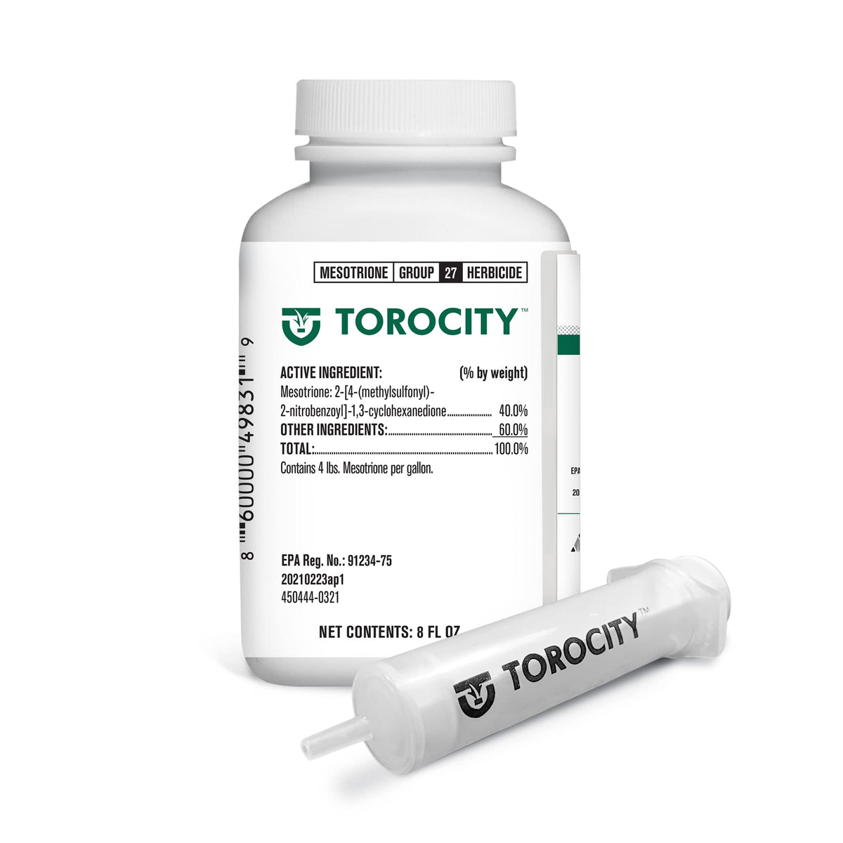 Atticus Torocity bottle label for mesotrione weed control on lawns