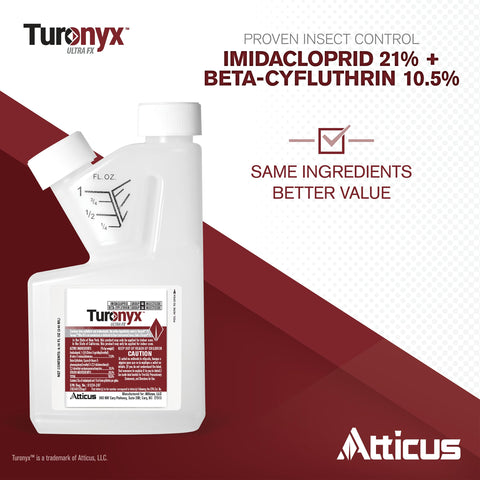 Atticus Turonyx Ultra FX bottle back view highlighting usage directions on the label.