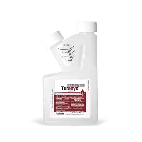 Atticus Turonyx Ultra FX bottle front view showing dual-action formula for rapid insect control.