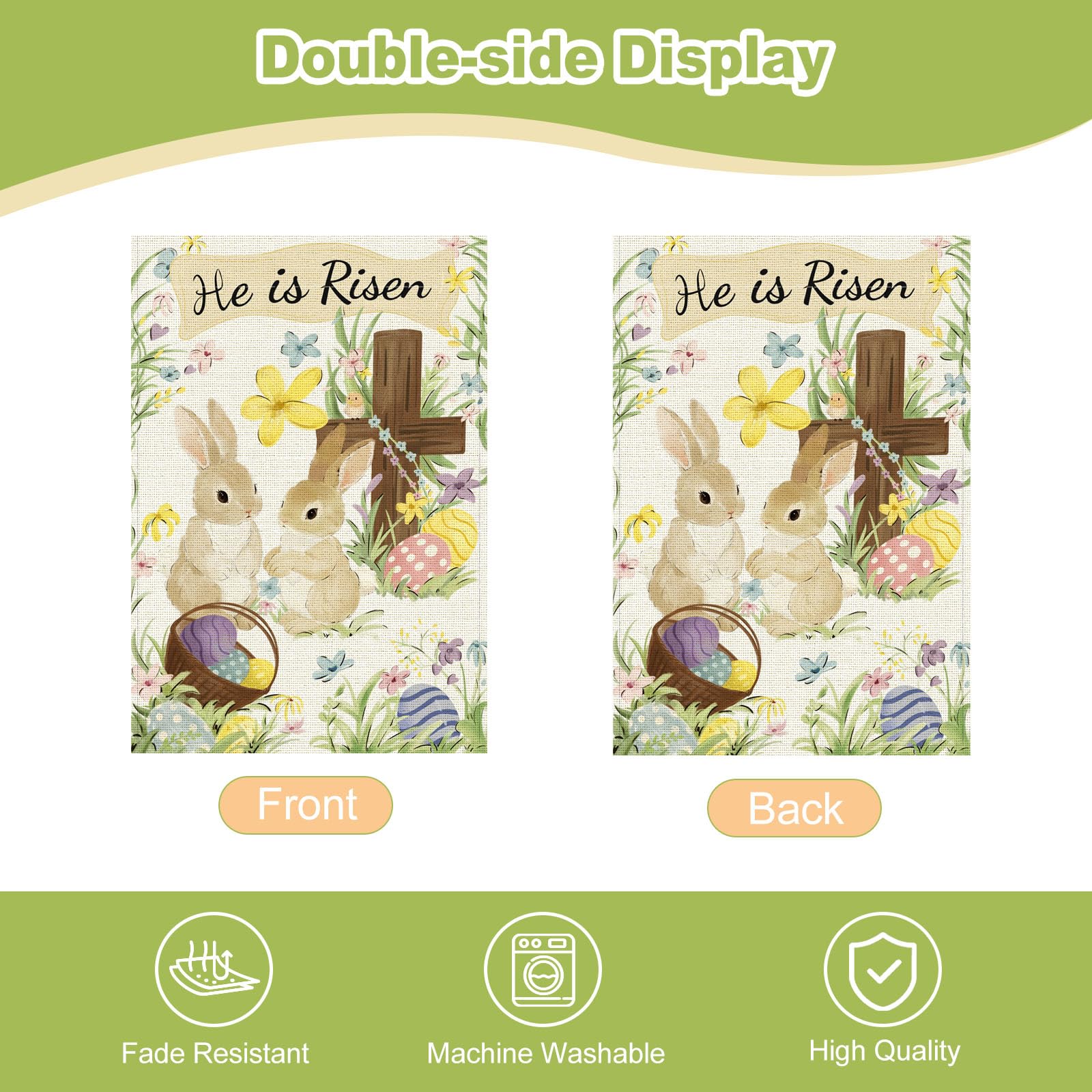 ATTRACME outdoor garden flag for patio or yard adds festive charm.