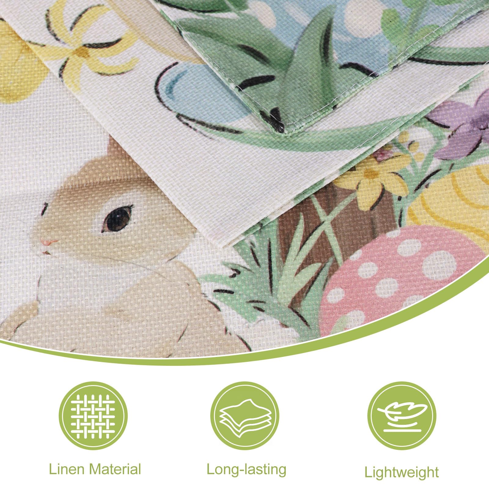 ATTRACME spring flag enhances porch or balcony with Easter ambiance.