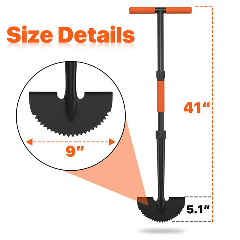 ATUHOLA half-moon edger for precise edging along flower beds.