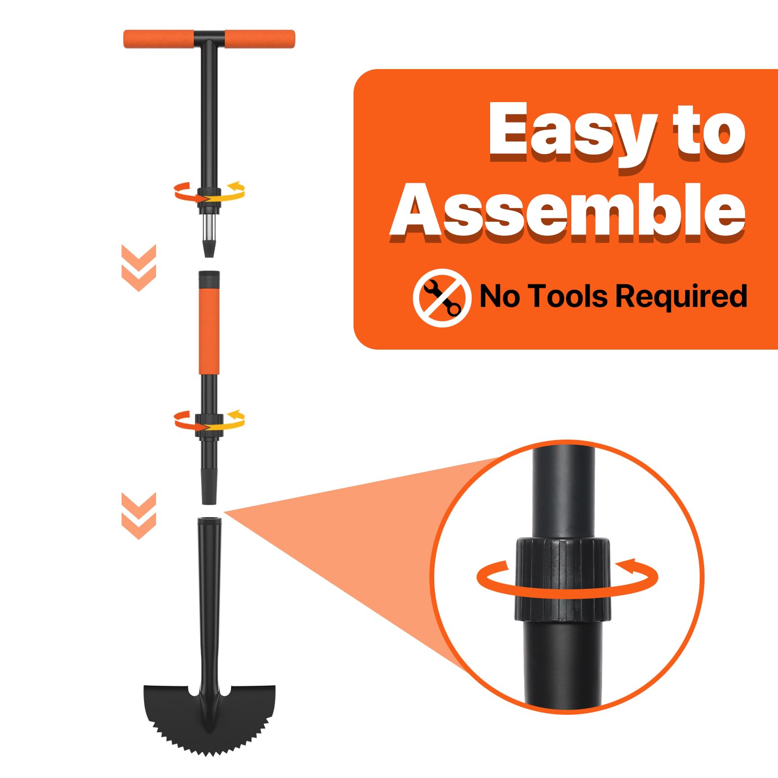 ATUHOLA T-grip handle provides comfortable control during edging.