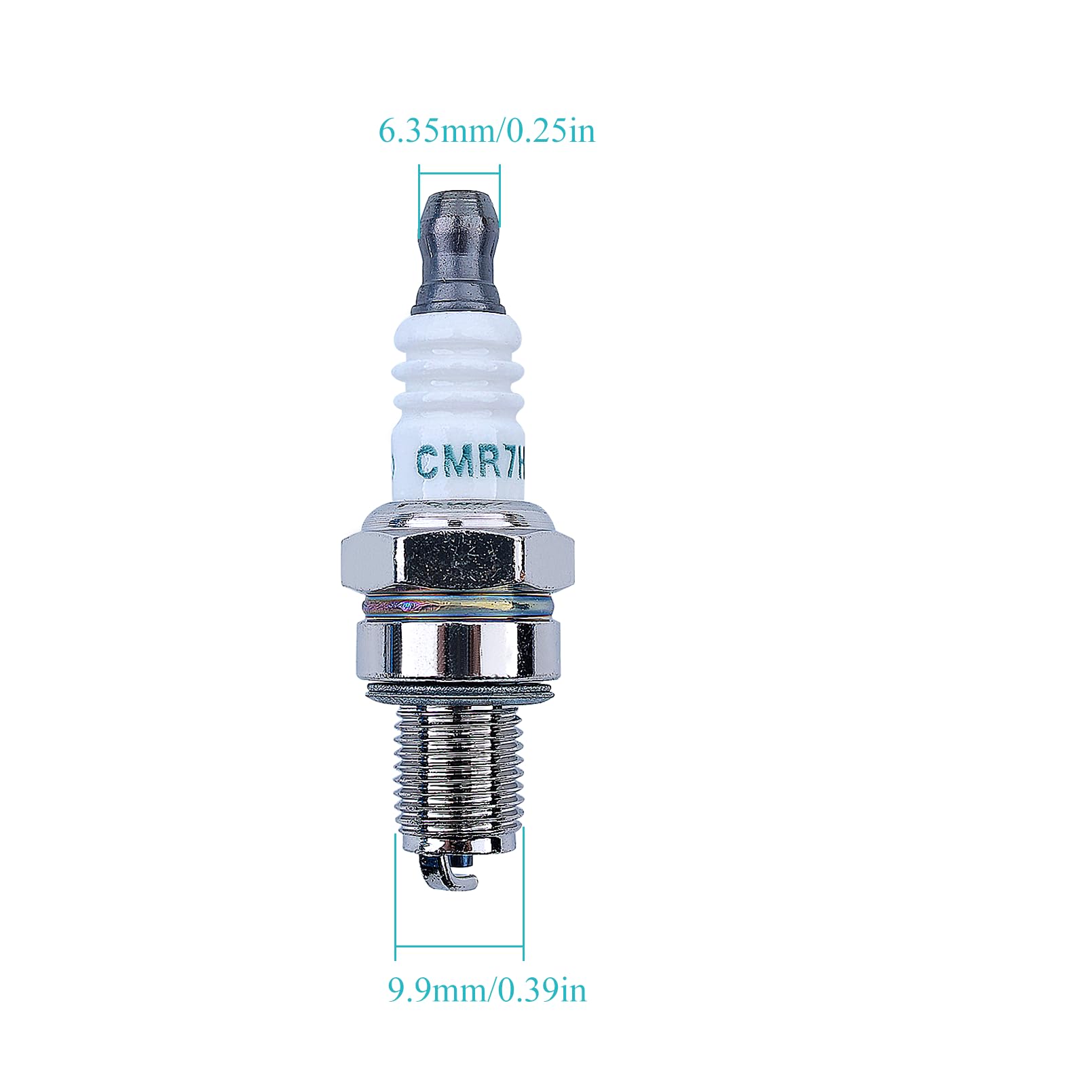 Atunee 10pcs CMR7H spark plug pack for bulk replacements.