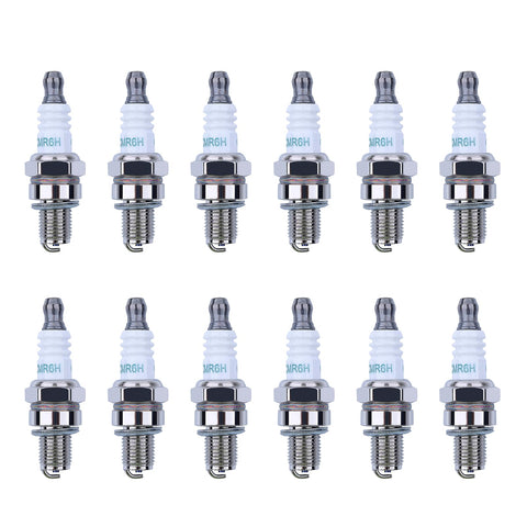 Atunee 12Pcs CMR6H spark plug pack for NGK 3365, durable alloy steel for smoother starts