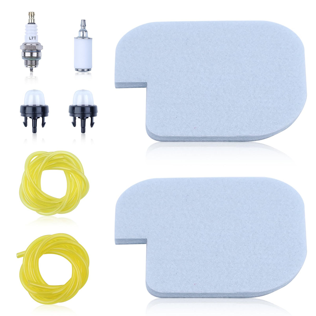 Atunee air filter pack for Poulan chainsaws improves air flow and protection.