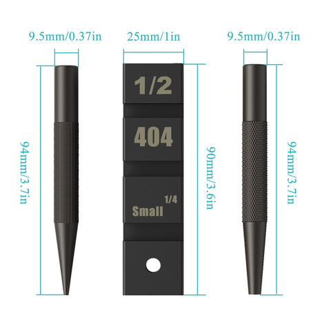 Atunee chain riveting needle and base for durable master link installation.