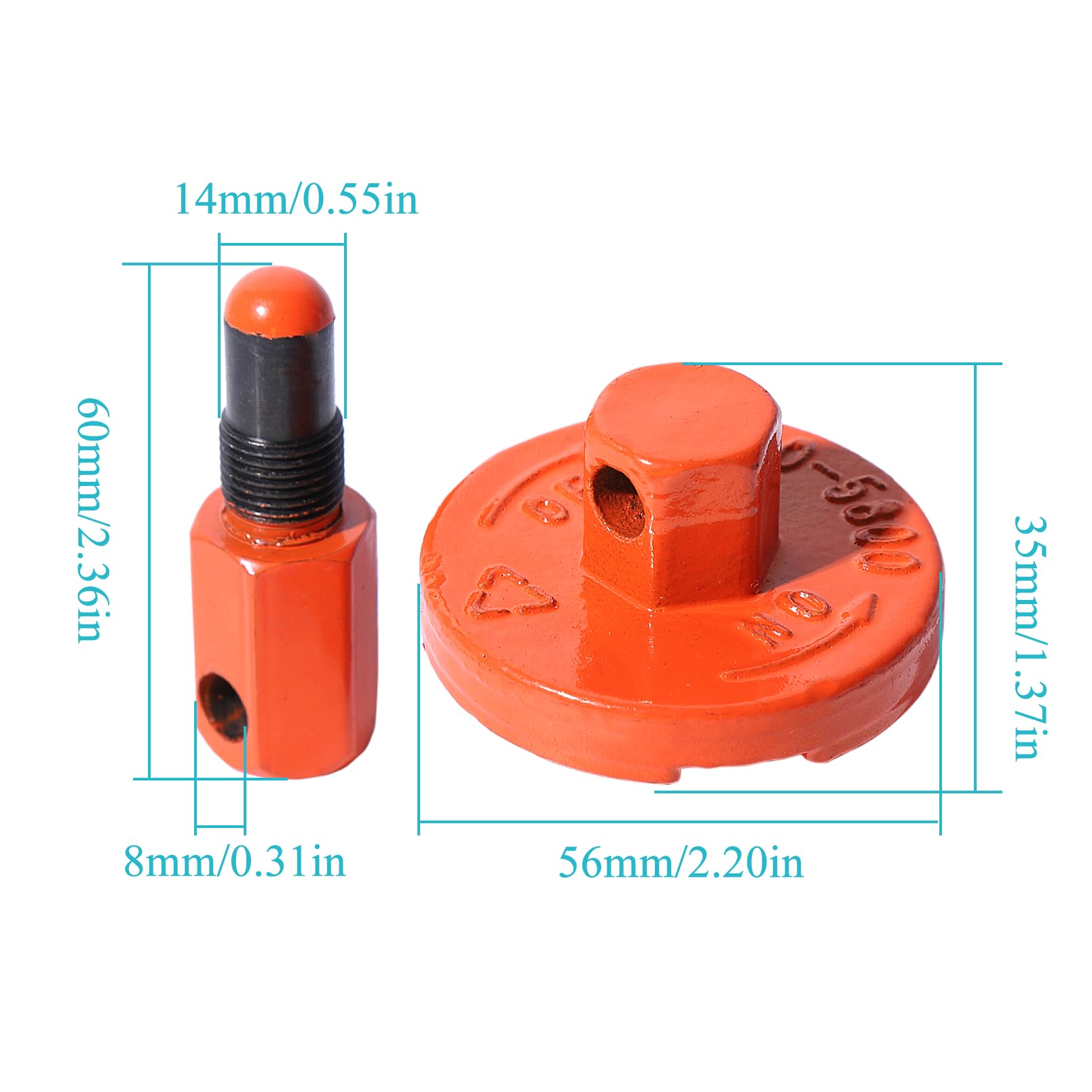 Atunee chainsaw clutch tool aids precise disassembly on Husqvarna Rancher models.